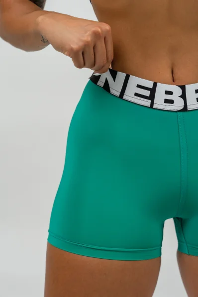 NEBBIA • Fitness shorts with high waist GLUTE PUMP green • Nebshop.cz 2