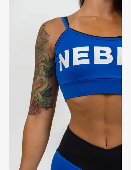 NEBBIA • Dual-layer sports bra FLEX blue • Nebshop.cz