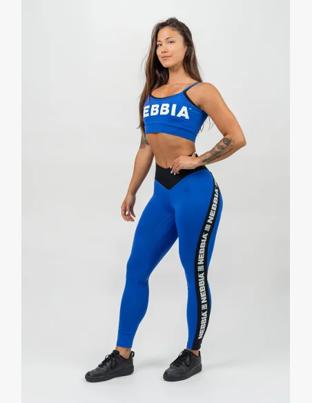 NEBBIA • Dual-layer sports bra FLEX blue • Nebshop.cz