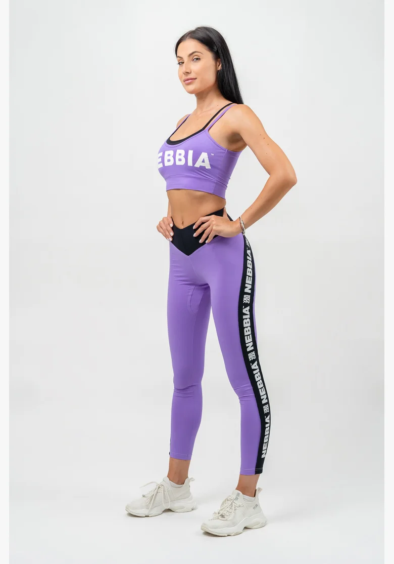 NEBBIA • Double-layer sports bra FLEX lilac • Nebshop.com