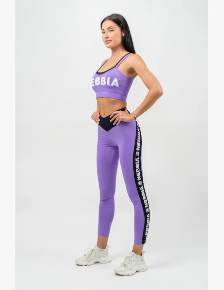 NEBBIA • Double-layer sports bra FLEX lilac • Nebshop.com