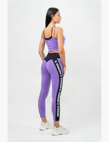 NEBBIA • Double-layer sports bra FLEX lilac • Nebshop.com