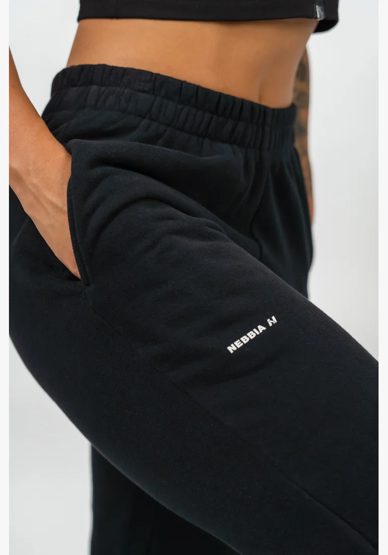 NEBBIA • Sporty Loose Sweatpants GYM TIME Black • Nebshop.cz