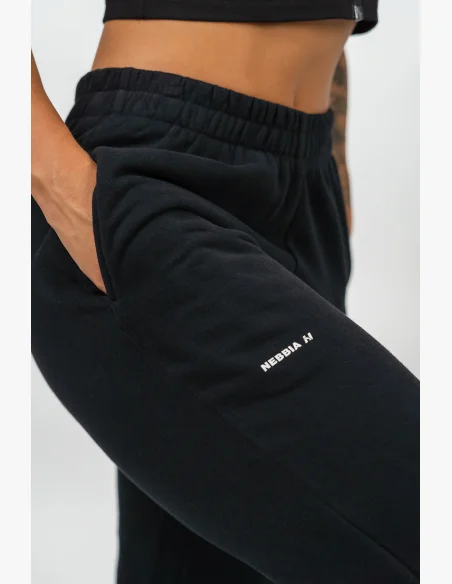 NEBBIA • Sporty Loose Sweatpants GYM TIME Black • Nebshop.cz