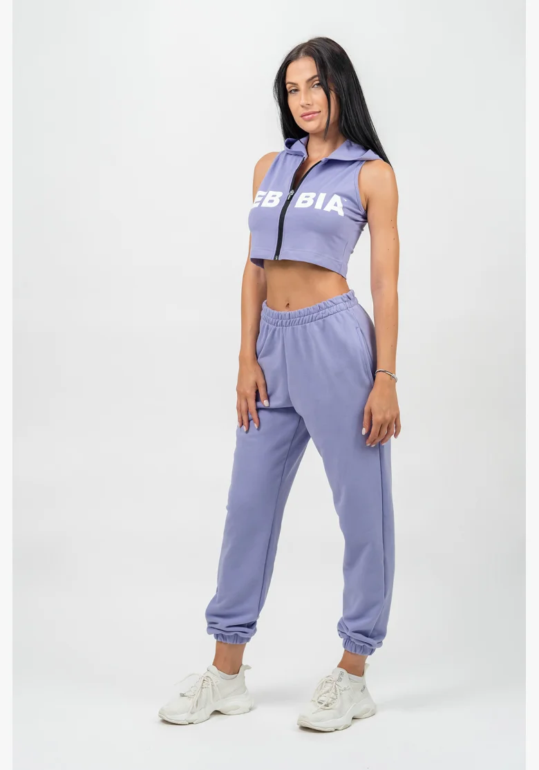 NEBBIA • Sporty Loose Sweatpants GYM TIME Purple • Nebshop.cz
