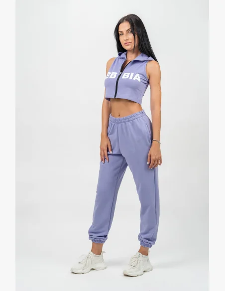 NEBBIA • Sporty Loose Sweatpants GYM TIME Purple • Nebshop.cz