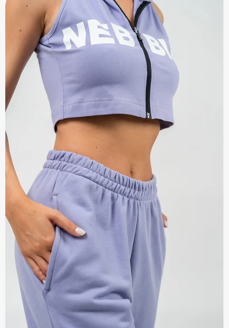 NEBBIA • Sporty Loose Sweatpants GYM TIME Purple • Nebshop.cz