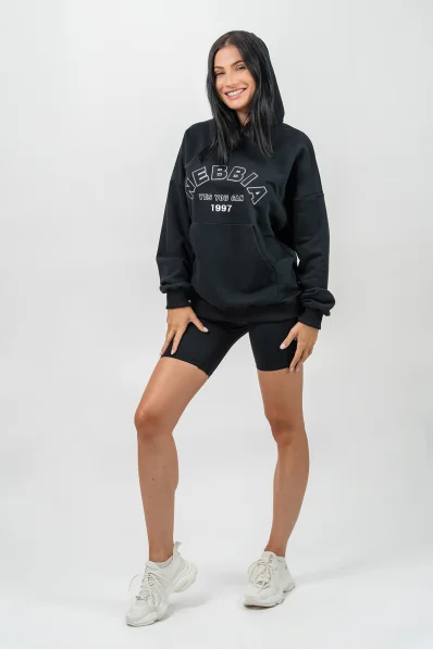 NEBBIA • Oversize hoodie GYM RAT black • Nebshop.com