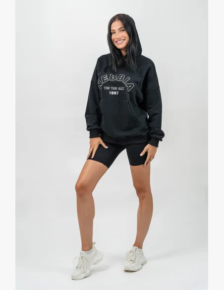 NEBBIA • Oversize hoodie GYM RAT black • Nebshop.com
