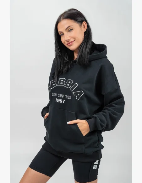 NEBBIA • Oversize hoodie GYM RAT black • Nebshop.com