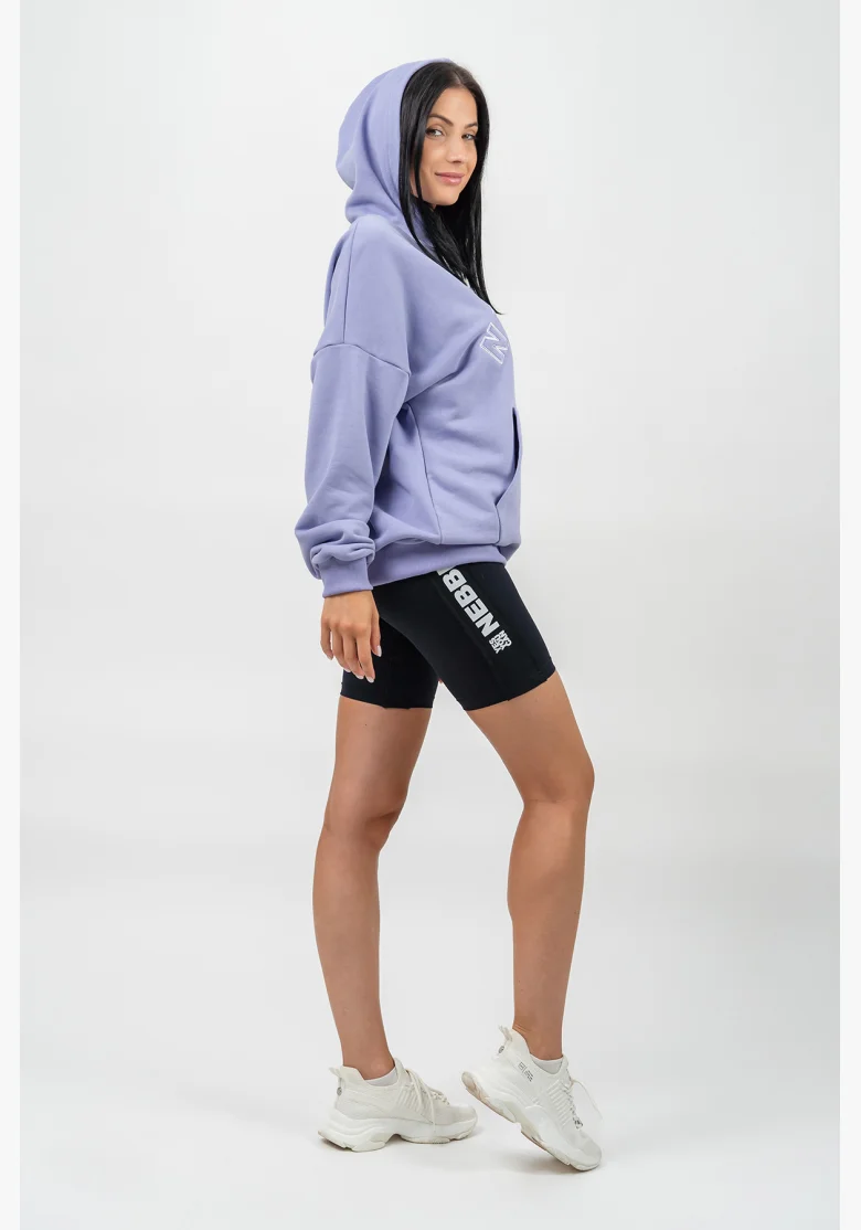 NEBBIA • Oversize hoodie GYM RAT purple • Nebshop.cz