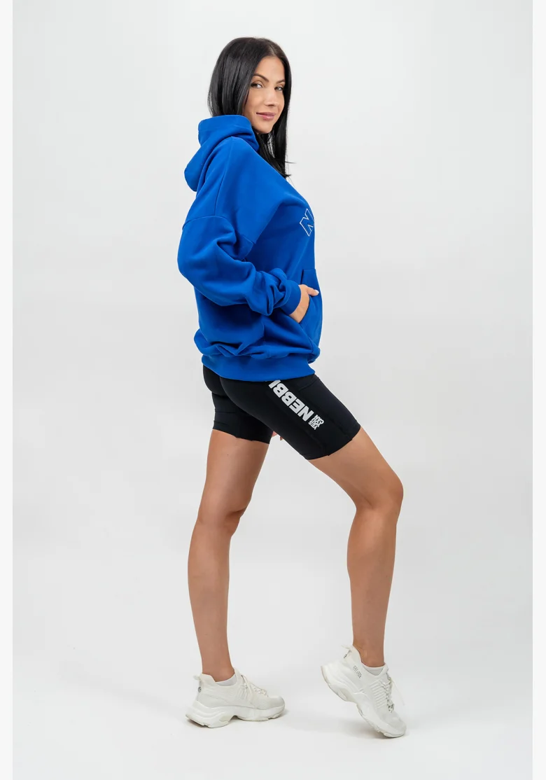 NEBBIA • Oversize hoodie GYM RAT blue • Nebshop.cz