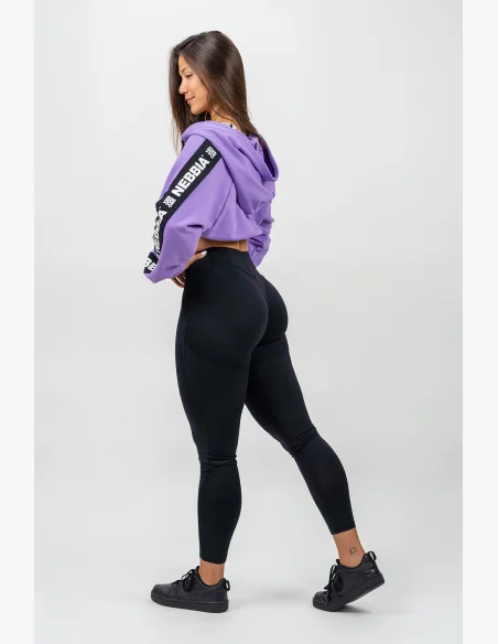 NEBBIA • ICONIC cropped hoodie lilac • Nebshop.com