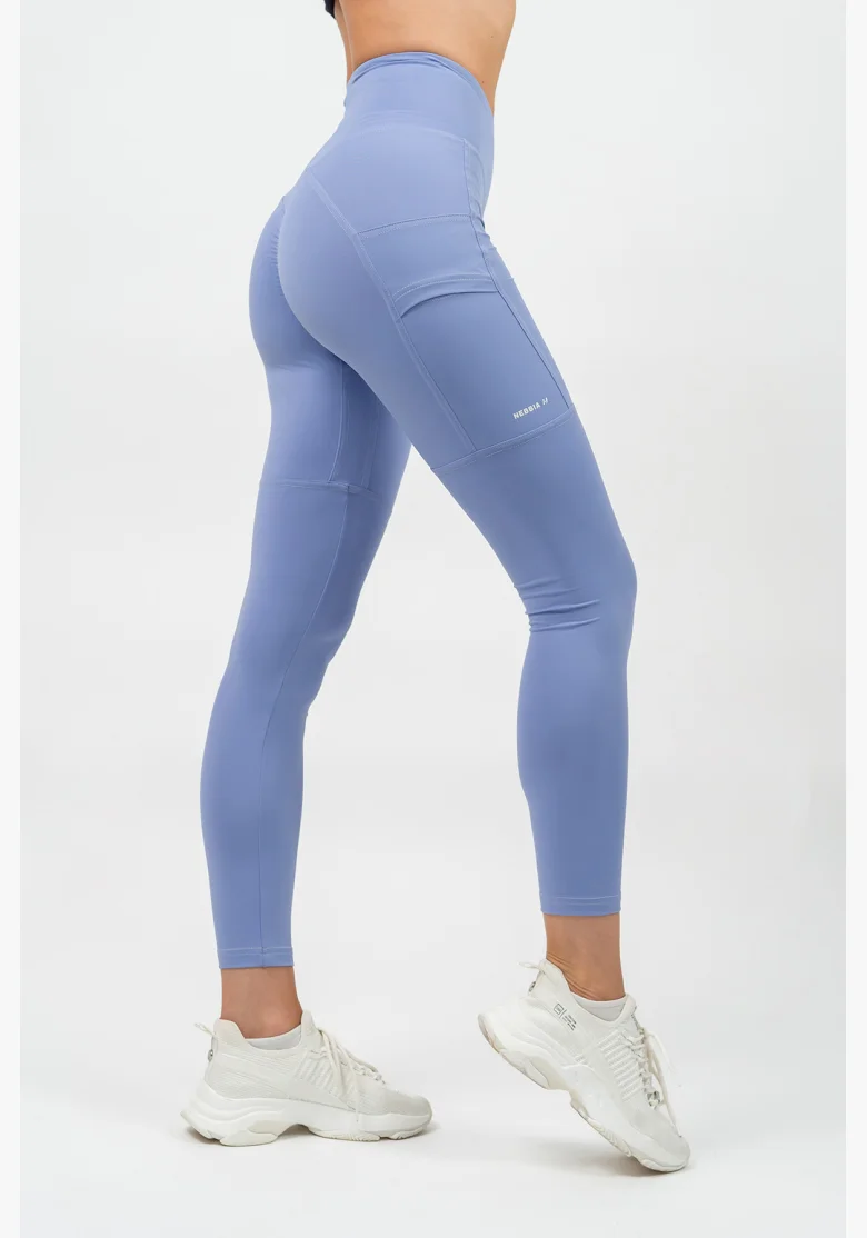NEBBIA • High-waisted leggings LEG DAY GOALS purple • Nebshop.com