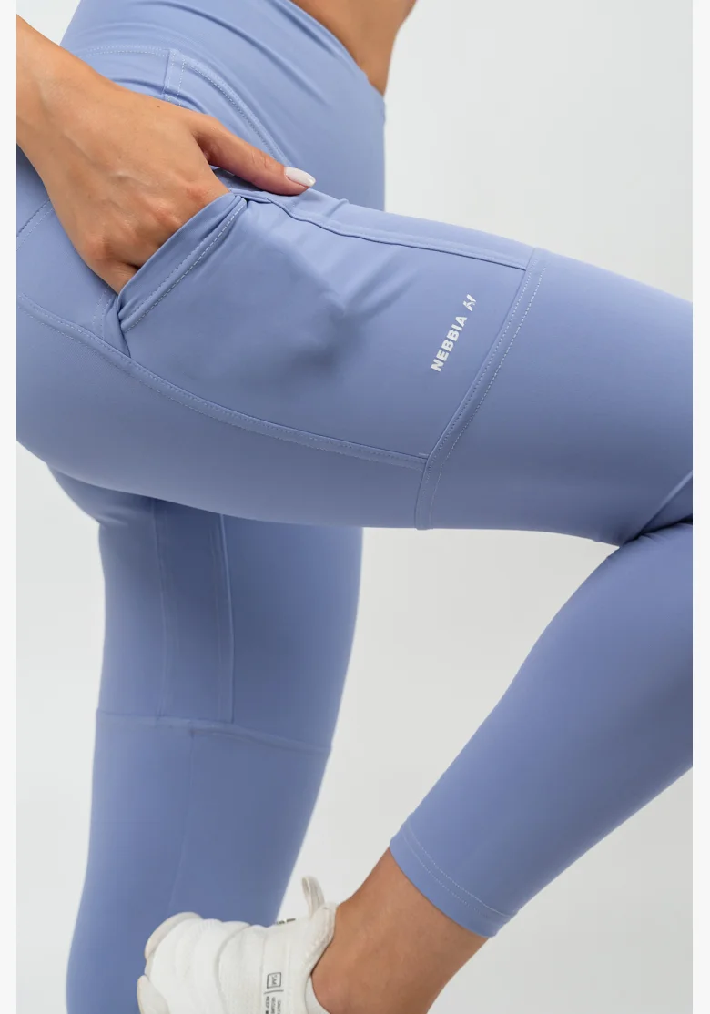 NEBBIA • High-waisted leggings LEG DAY GOALS purple • Nebshop.com