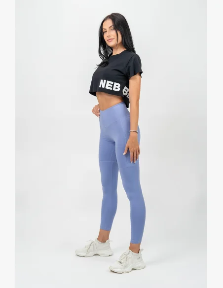 NEBBIA • High-waisted leggings LEG DAY GOALS purple • Nebshop.com