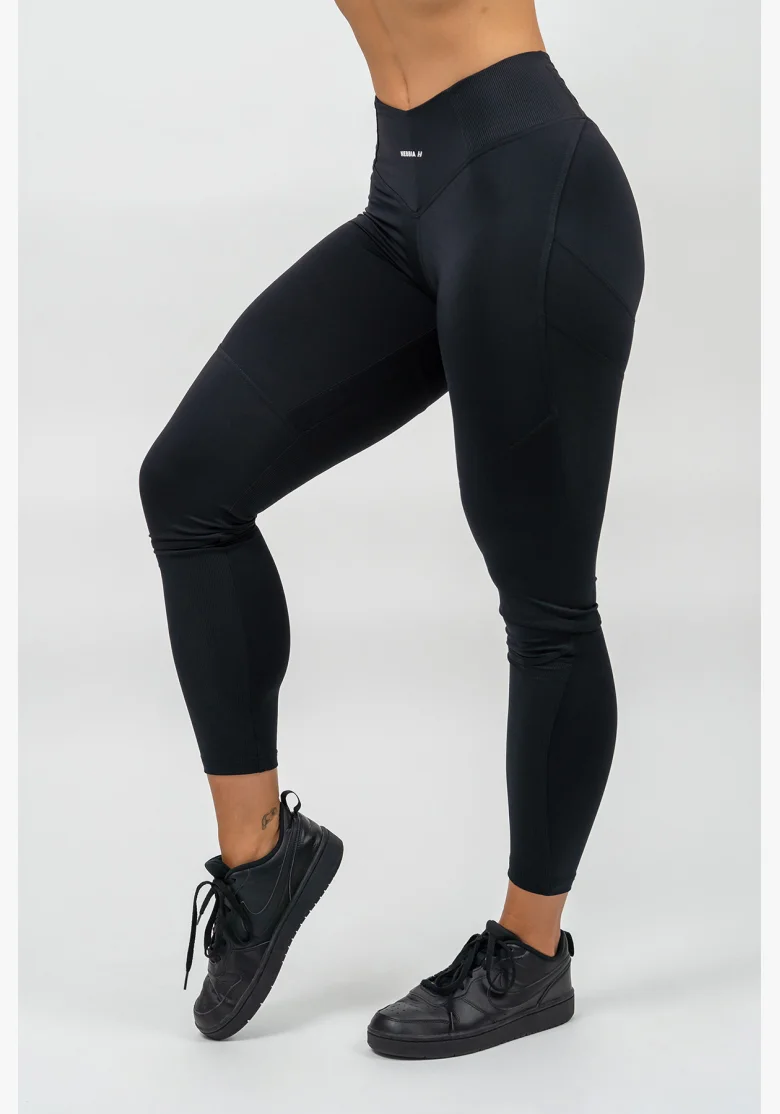 NEBBIA • Shaping leggings with high waist GLUTE PUMP black • Nebshop.cz