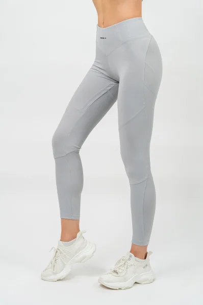 NEBBIA • Shaping leggings with high waist GLUTE PUMP gray • Nebshop.cz