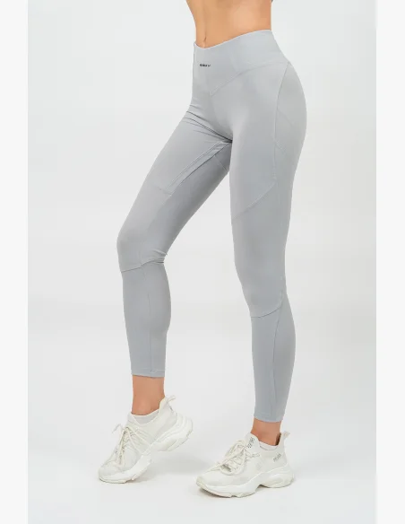NEBBIA • Shaping leggings with high waist GLUTE PUMP gray • Nebshop.cz