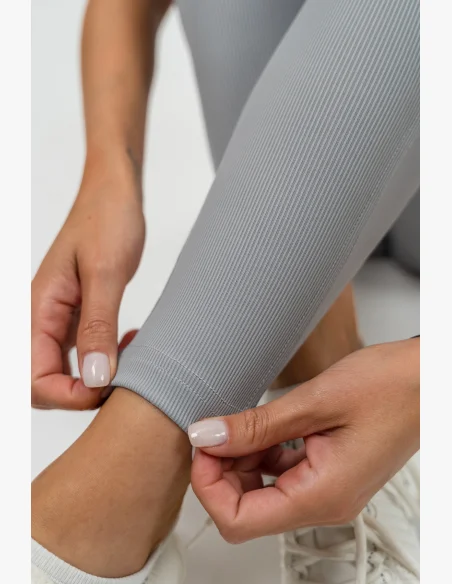 NEBBIA • Shaping leggings with high waist GLUTE PUMP gray • Nebshop.cz