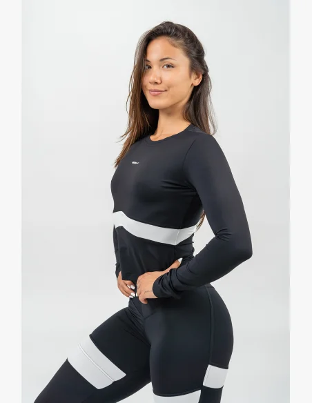NEBBIA • Black long sleeve top TRUE HERO • Nebshop.cz