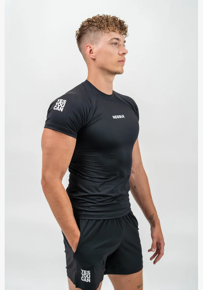 NEBBIA • Compression Sports T-Shirt ENDURANCE black • Nebshop.com