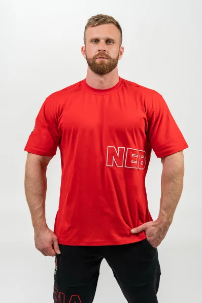 NEBBIA • Short Sleeve T-Shirt DEDICATION red • Nebshop.cz