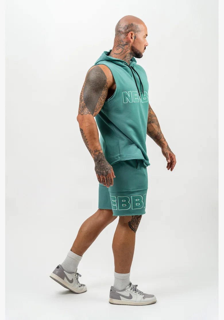 NEBBIA • Sleeveless Hoodie IRON BEAST green • Nebshop.cz