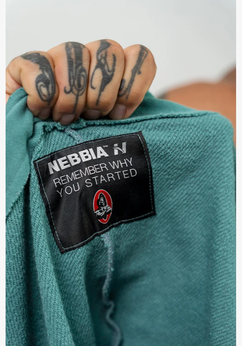NEBBIA • Sleeveless Hoodie IRON BEAST green • Nebshop.cz