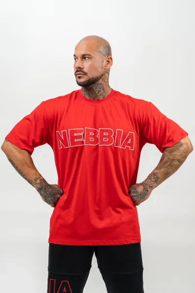 NEBBIA • T-shirt short sleeves LEGACY red • Nebshop.cz