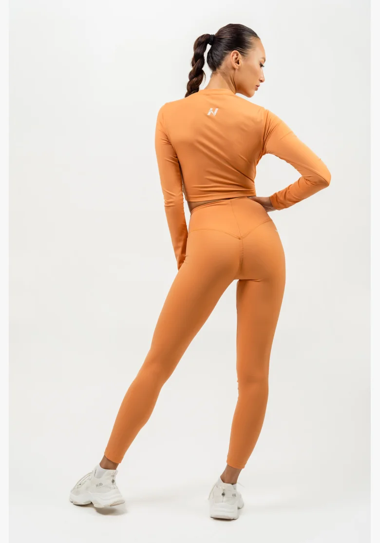 NEBBIA • High-waisted leggings ELEVATED orange • NebShop.com