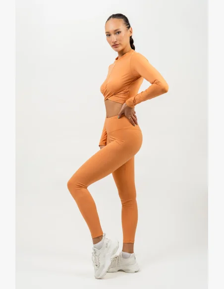 NEBBIA • High-waisted leggings ELEVATED orange • NebShop.com