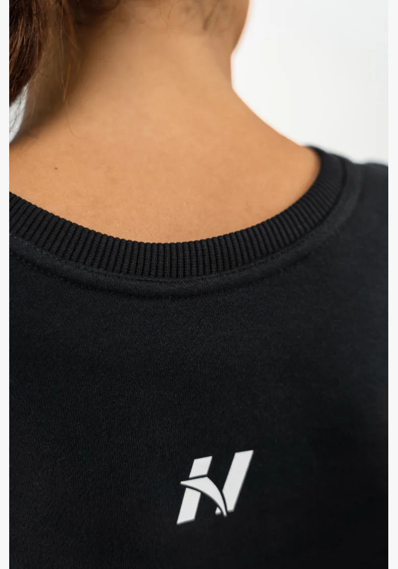 NEBBIA • Crop hoodie GYM SPIRIT black • NebShop.com