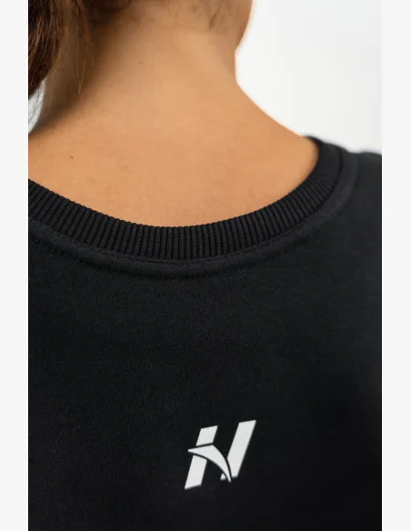 NEBBIA • Crop hoodie GYM SPIRIT black • NebShop.com