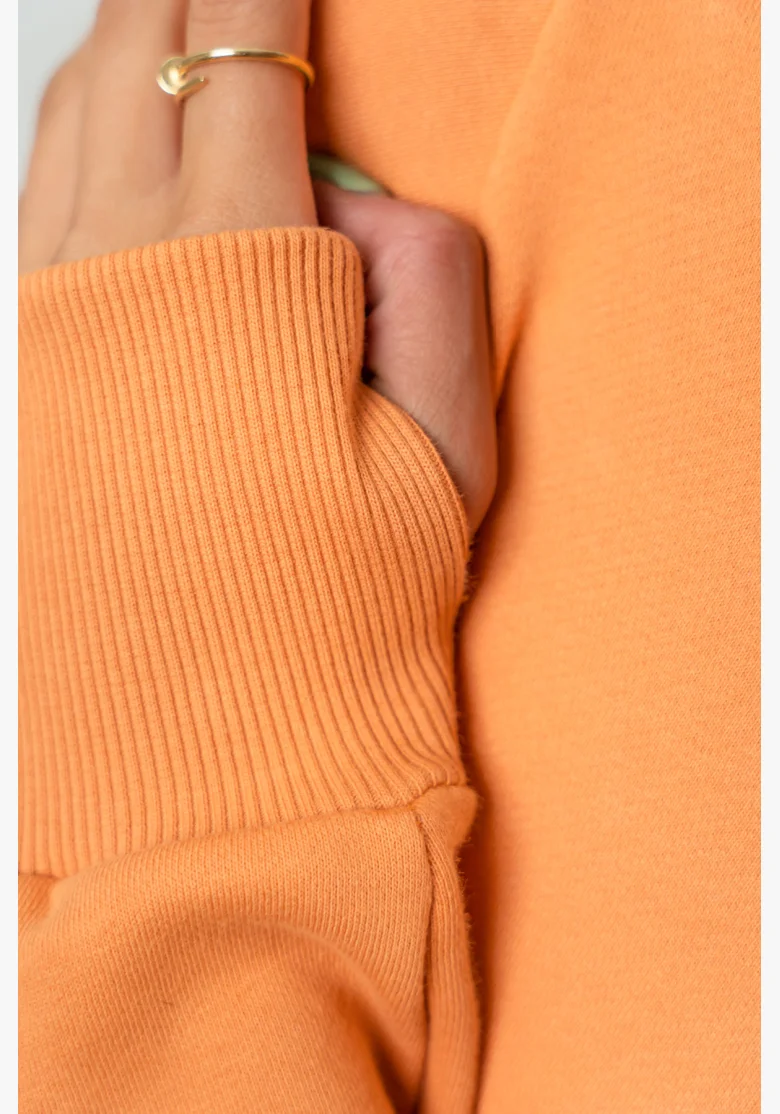 NEBBIA • Crop sweatshirt GYM SPIRIT orange • NebShop.com