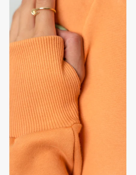 NEBBIA • Crop sweatshirt GYM SPIRIT orange • NebShop.com