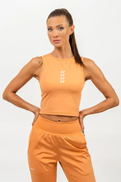 NEBBIA • Crop top tank CONFIDENCE orange • NebShop.cz