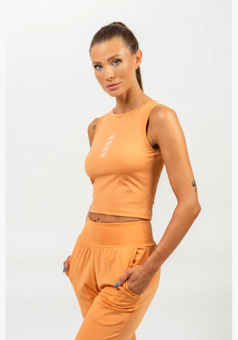 NEBBIA • Crop top tank CONFIDENCE orange • NebShop.cz