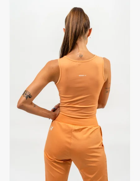 NEBBIA • Crop top tank CONFIDENCE orange • NebShop.cz