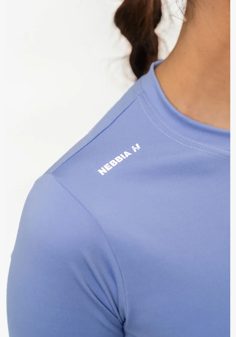 NEBBIA • Long Sleeve Crop Top ELEVATED Purple • NebShop.cz
