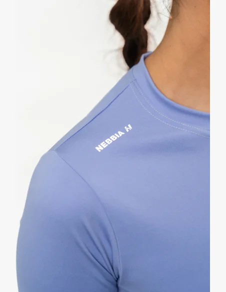 NEBBIA • Long Sleeve Crop Top ELEVATED Purple • NebShop.cz