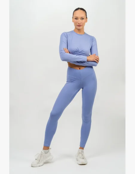 NEBBIA • Long Sleeve Crop Top ELEVATED Purple • NebShop.cz