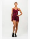 This women's sports overall made from premium recycled fibers in an original tie-dye design is not only a stylish addition to your wardrobe but also a tremendous benefit to the environment.
