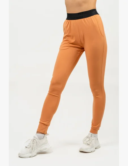 NEBBIA • Slim fit leggings with pockets GYM SPIRIT orange • Nebshop.cz
