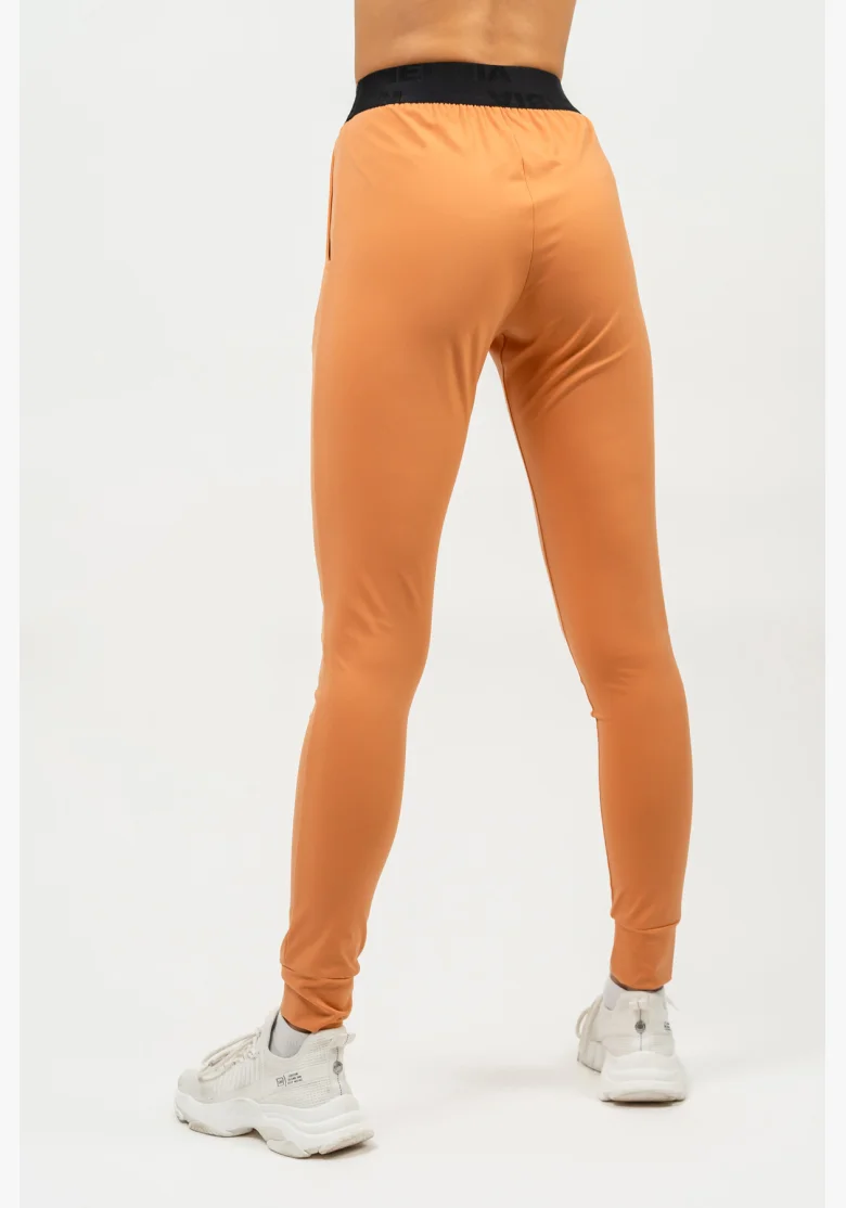 NEBBIA • Slim fit leggings with pockets GYM SPIRIT orange • Nebshop.cz