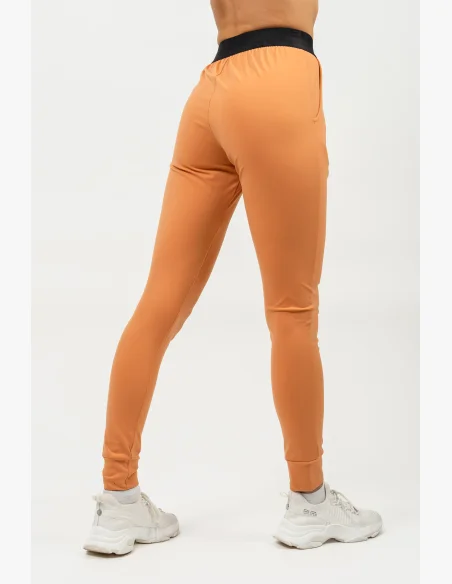 NEBBIA • Slim fit leggings with pockets GYM SPIRIT orange • Nebshop.cz