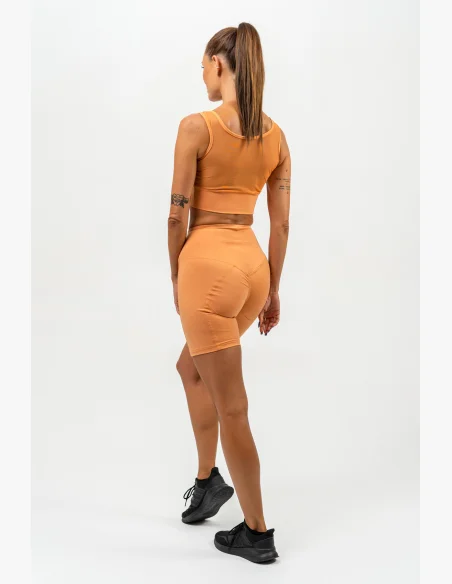 NEBBIA • Cycling shorts with high waist ELITE orange • Nebshop.com
