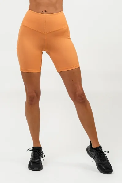 NEBBIA • Cycling shorts with high waist ELITE orange • Nebshop.com