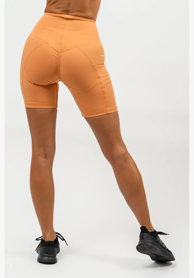 NEBBIA • Cycling shorts with high waist ELITE orange • Nebshop.com