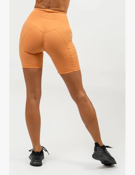 NEBBIA • Cycling shorts with high waist ELITE orange • Nebshop.com